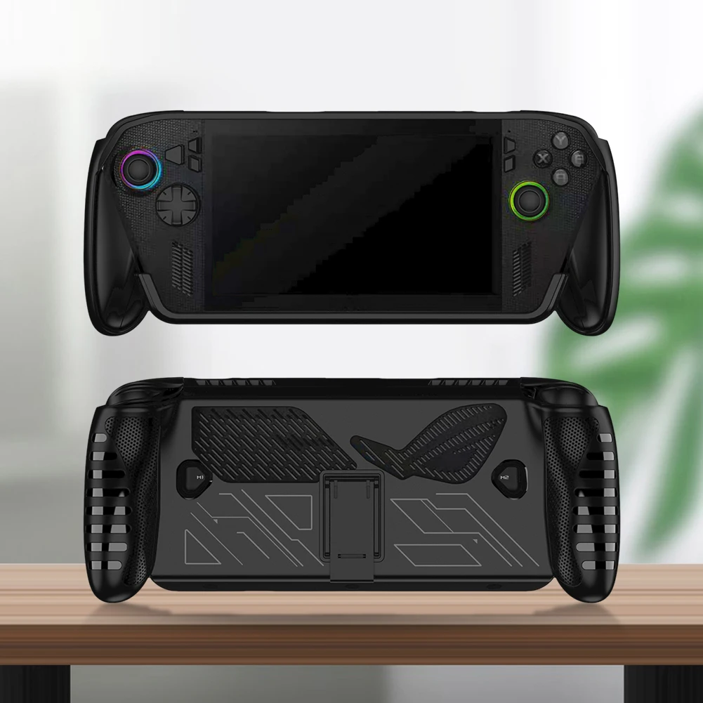 For ROG XBOX Ally/for ROG XBOX Ally X Game Console Handheld TPU Protective Case W/ Back Bracket Shockproof Protective Skin Cover