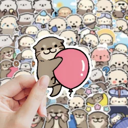 Kawaii Little Otter Cartoon Graffiti Stickers - Creative Waterproof Decals (65PCS)