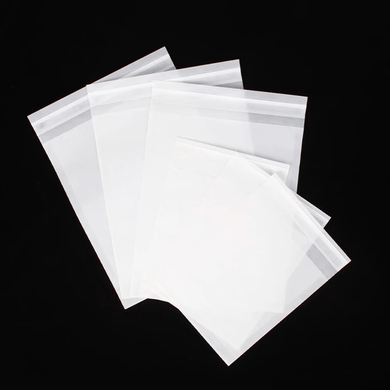 Small Grasin Paper Envelope Translucent Packaging Bag for Underwear/Scarf Moisture Oil proof Courier Bags Self Seal Gift Pouches