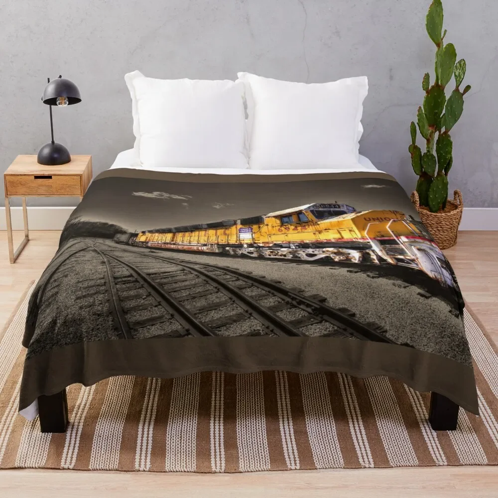 

Union Pacific Centennial Throw Blanket Vintage Luxury Blankets