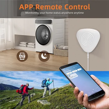 AA08-Tuya Zigbee Water Level Sensor Smart Water Leakage Alarm Detector Overflow Security Protection Smartthings Tuya Ewelink 1