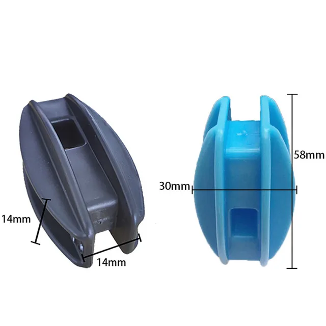 10Db/Beállított Fekete/Kék Elektromos Kerítés Huzal Nagy Feszültségű Szigetelő Négyzet Alakú Csőből Álló Rúd Szigetelők Elektronikus Illesztés - Image 5