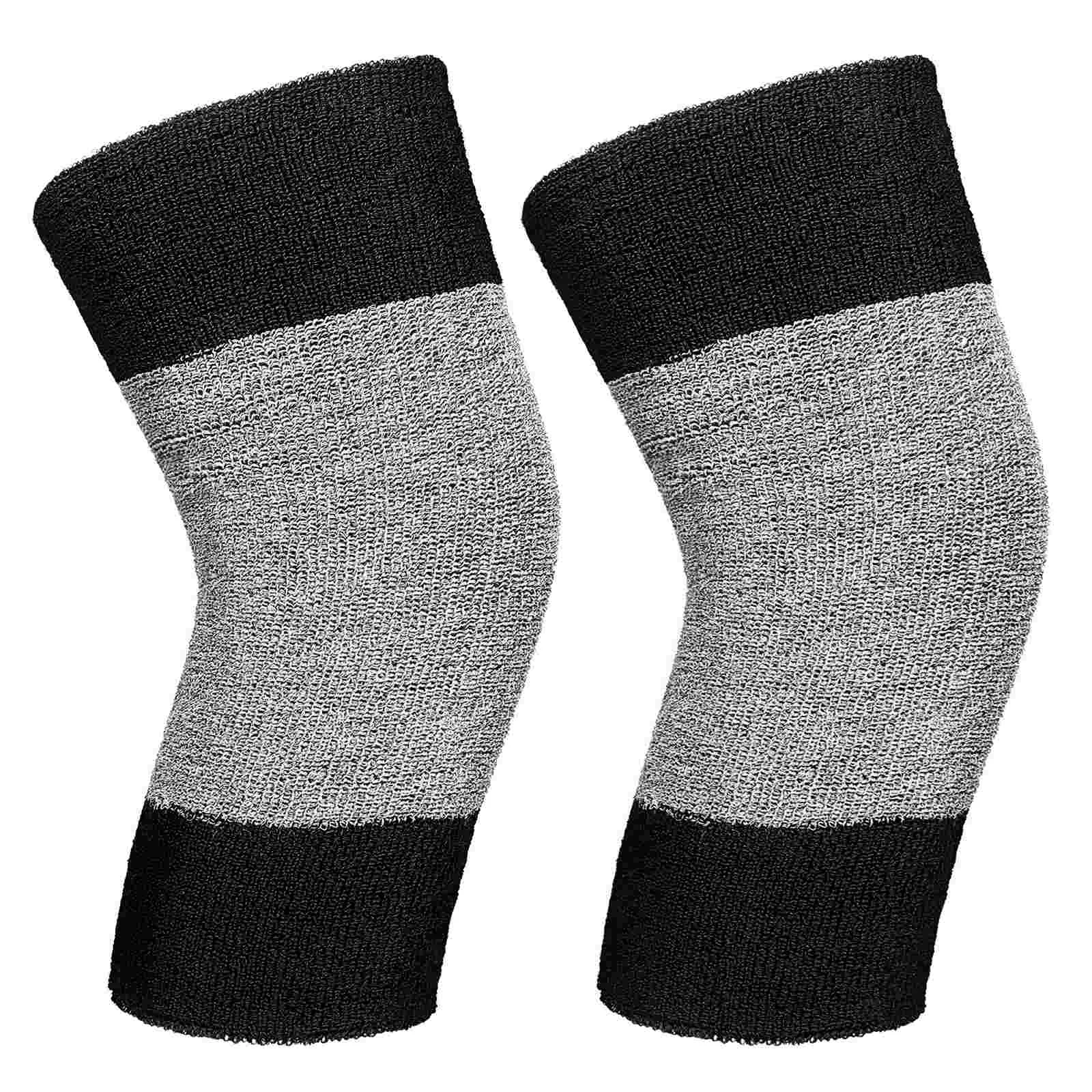 1 Pair Breathable Sleeves Fitness Supporting Pads Protective Kneepads Thermal Sleeves Knee Support Elastic Knee Support