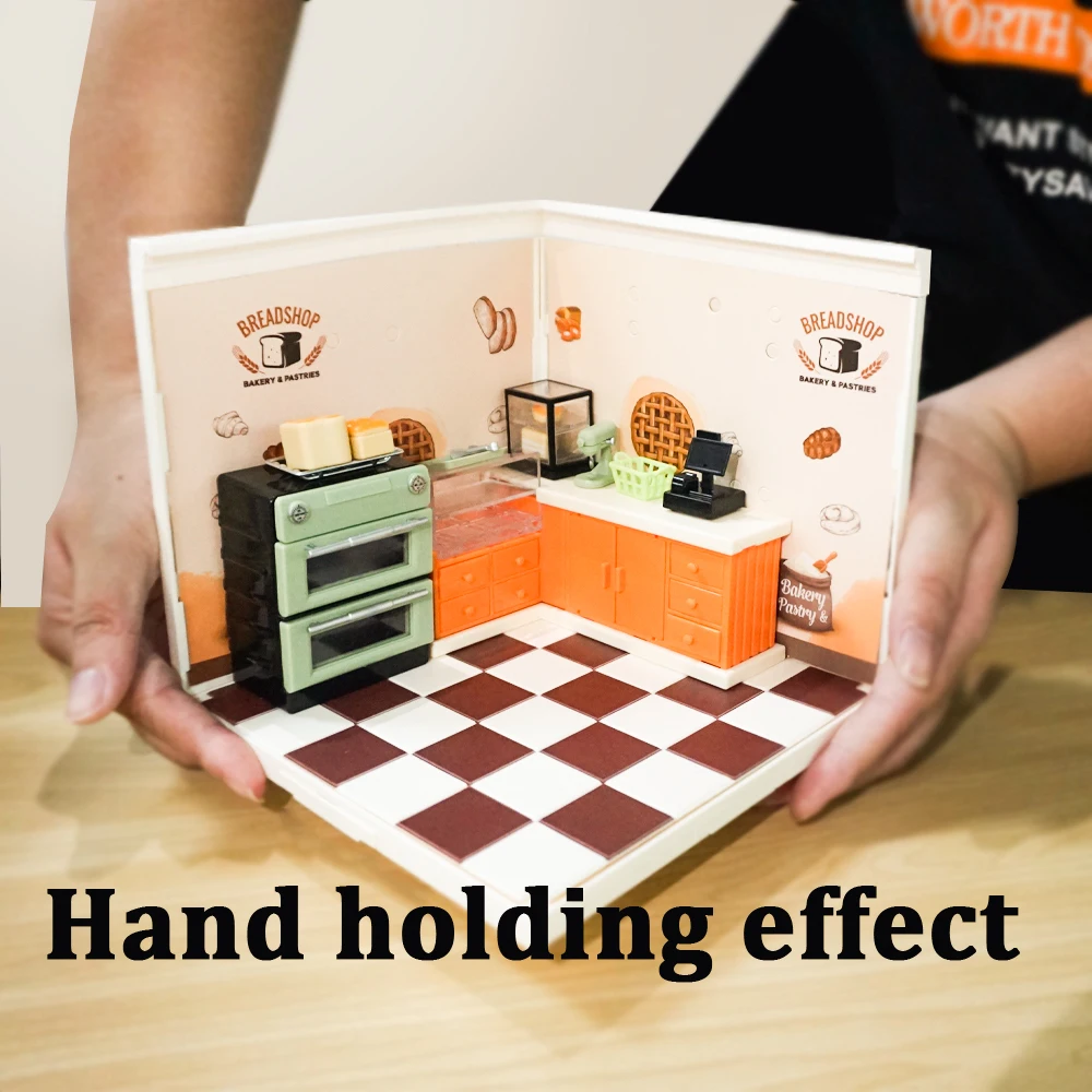 1:12 Dollhouse Miniature DIY Milk Tea Coffee Super Shop Series Furniture Bakery Fruit Set Micro House Kitchen Toy Gift 3