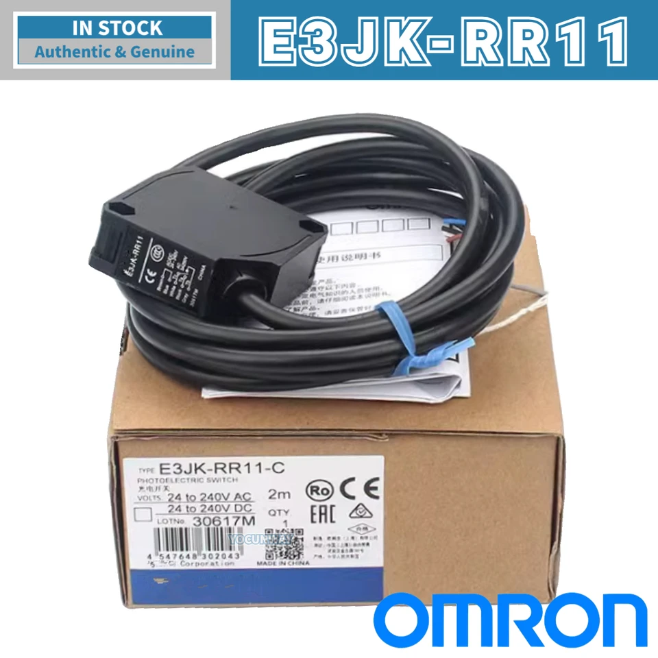 OMRON E3JK-R61 Photoelectric Switch オムロン New Authentic Original OMRON Photoelectric Sensor Switch E3JK-DN11