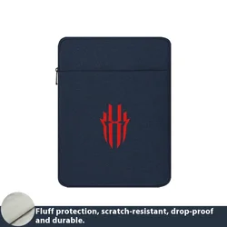 Enhanced Gaming Tablet Shockproof Carry Case - 9.06 Portable Protective Sleeve with Zipper Pouch (Blue red)