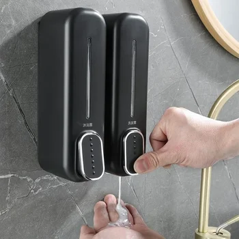 Dispenser di gel per le mani a parete da 350 ml Dispenser di sapone manuale Contenitori per liquidi per hotel Malls Ospedali Accessori per il bagno 1