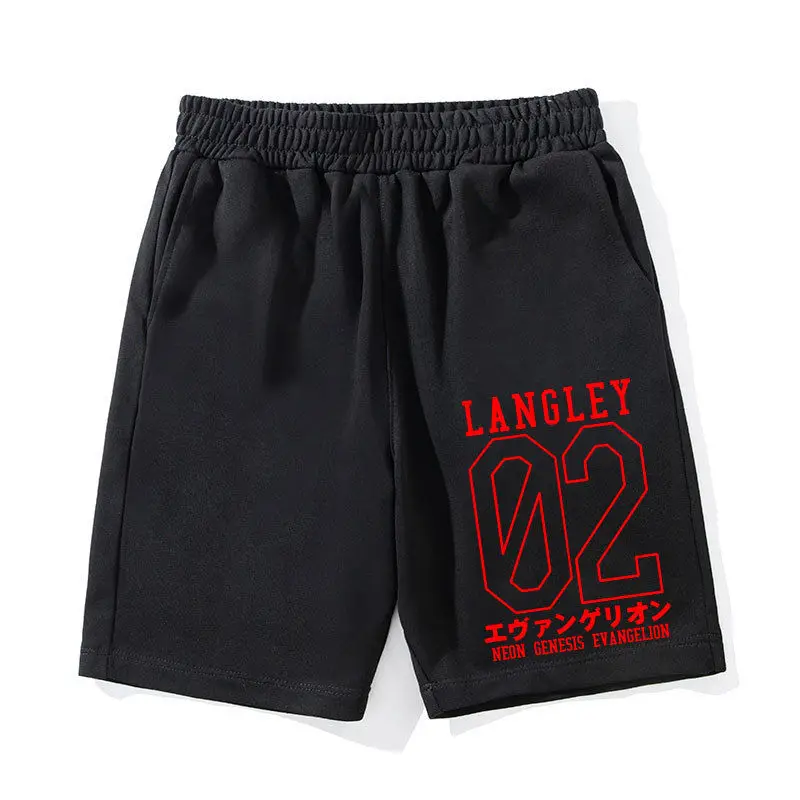 Men's Shorts Anime Eva Evangelion Printed Summer Women's Casual