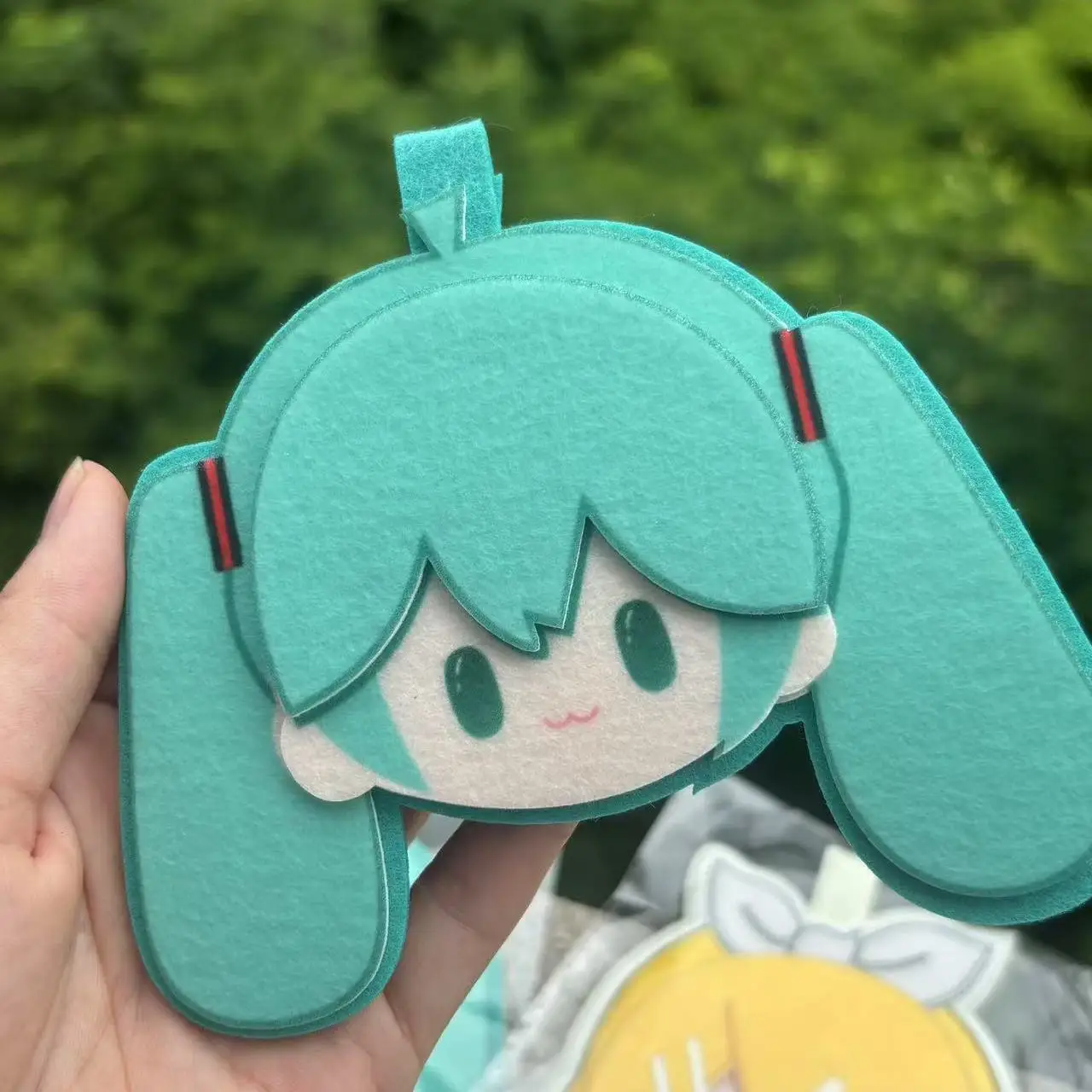 Hatsune Miku Felt Fabric Keychain - Anime Cartoon Fun Holiday Gift
