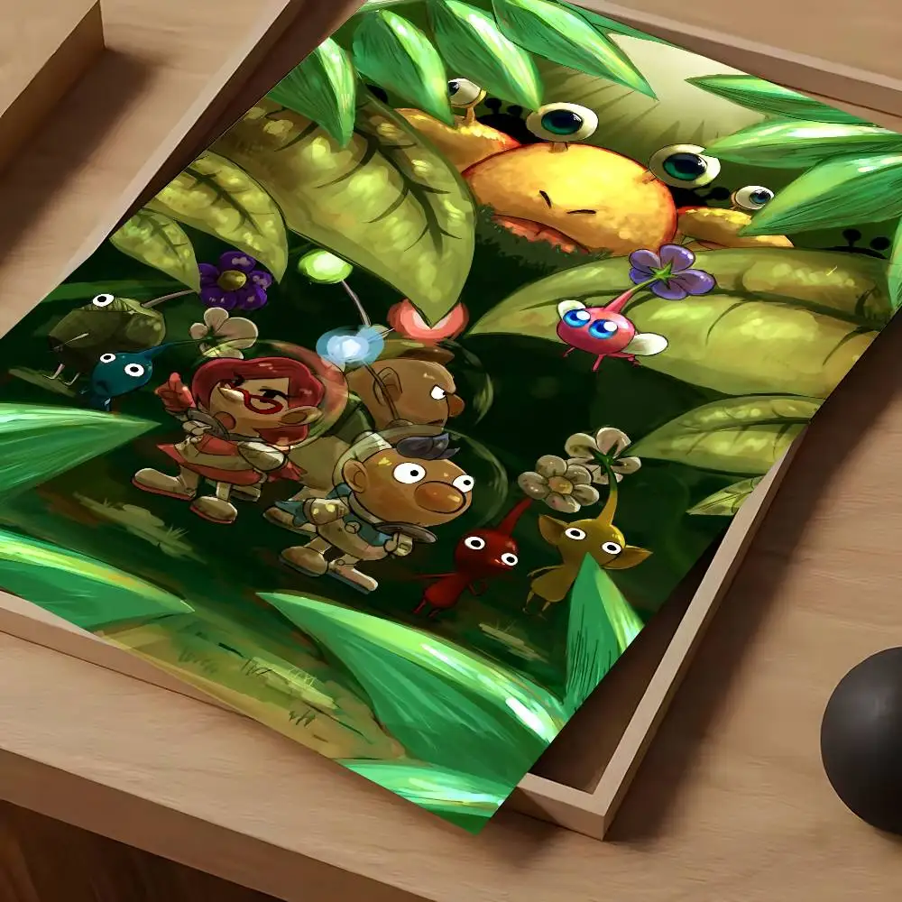 Cartoon P-PikminS Poster, wasserdicht, Vintage-Filmposter, hochwertiger Wandkunstdruck für Raumdekoration, Geschenk – Detail 15