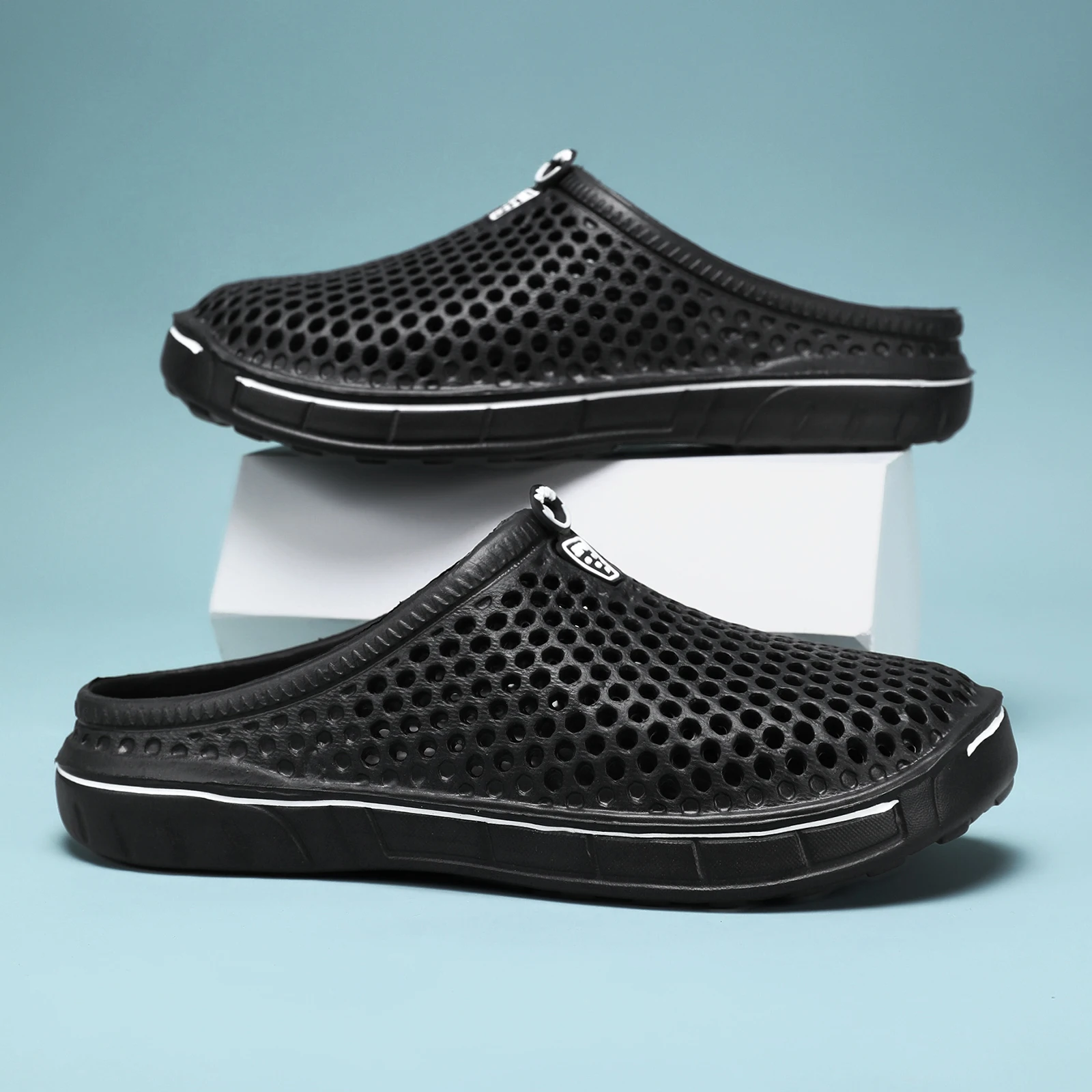 Men Pool Sandals Summer Outdoor Beach Shoes Slip on Garden Clogs Casual Water Shower Slippers Unisex sports shoes summer sandals garden shoes sports slippers mens shoes