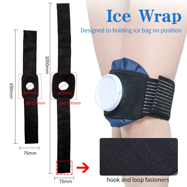 Professional Ice Bag Bandage with Reusable Ice Bag Pack for Arm Calf Knee Ankle Shoulder Neck Sprained Hot and Cold Compress 6