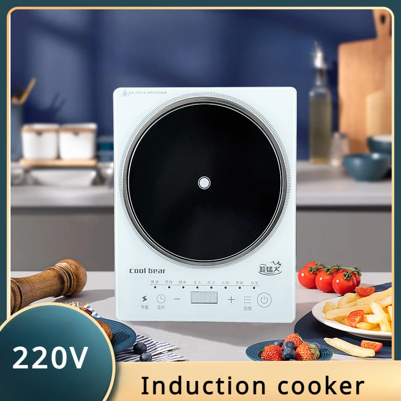 New Home electric stove Induction cooker 2200W High Power Touch Screen Even Heat Stir Fry Intelligent Hot Pot Induction Stove