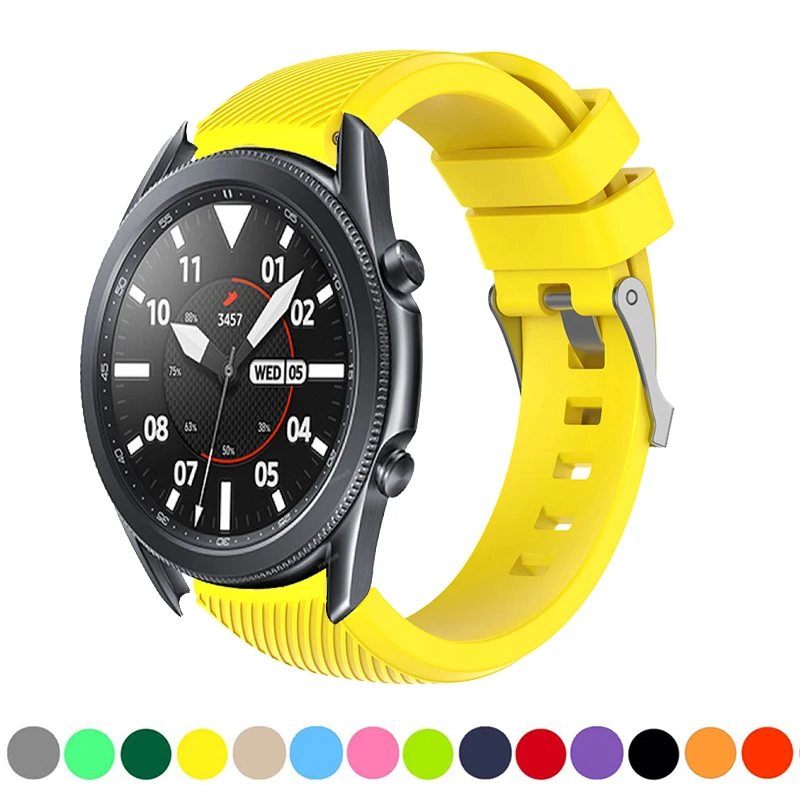 

Ремешок силиконовый для Samsung Galaxy Watch 46 мм Gear S3 Classic/Frontier Galaxy Watch 3 45 мм, браслет для Huawei GT, 22 мм