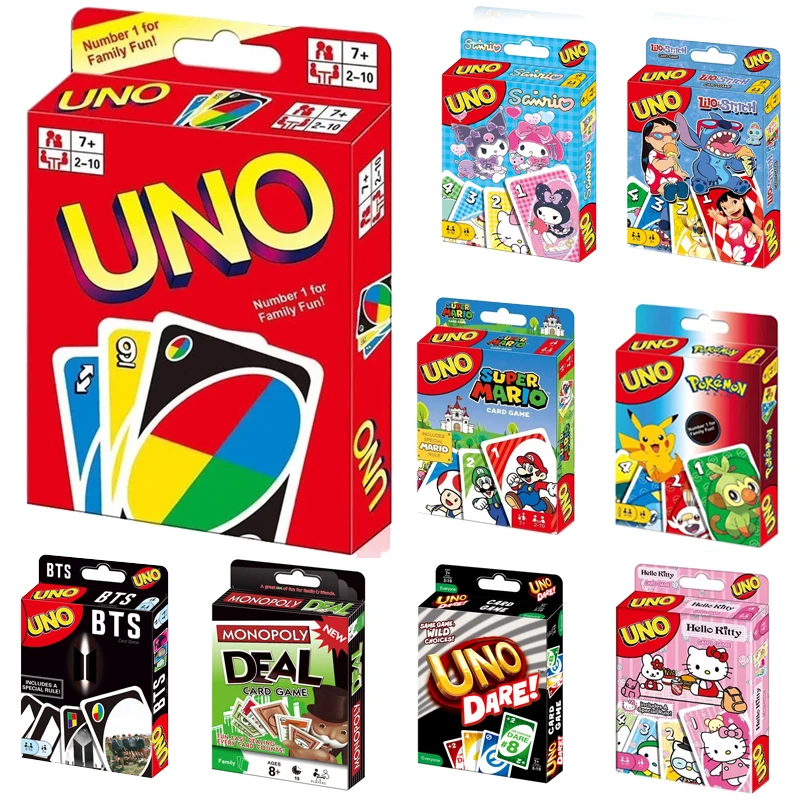 

Mattel UNO Games Family Funny Entertainment Board Game Fun Playing Cards Kids Toys Gift Box uno Card Game