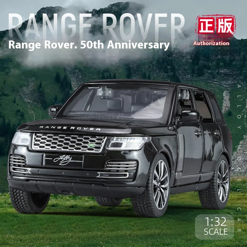 1:32 Land Rover Range Rover 50th Anniversary Diecast SUV Model Car - Central Control Collector's Edition Gift