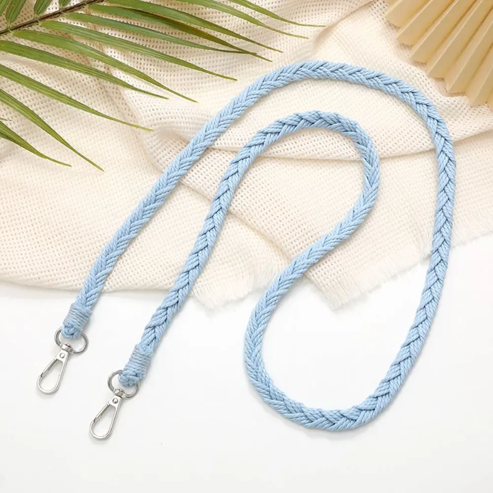 Handwoven Braided Crossbody Bag Strap with Anti-Loss Phone Holder