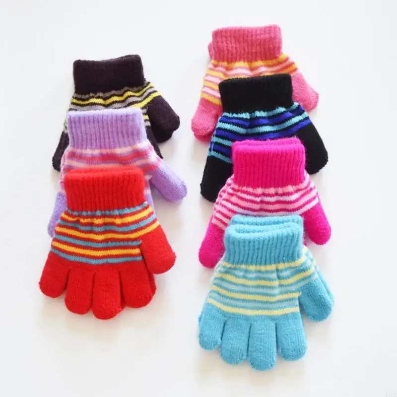 11UC Cozy Gloves Hand Warmer Ski Gloves for Kid Girls Boys Breathable Knitting