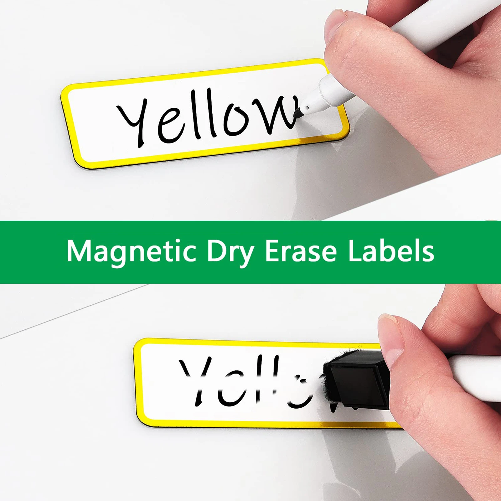 54PCS Dry Erase Labels Name Tags Full Back