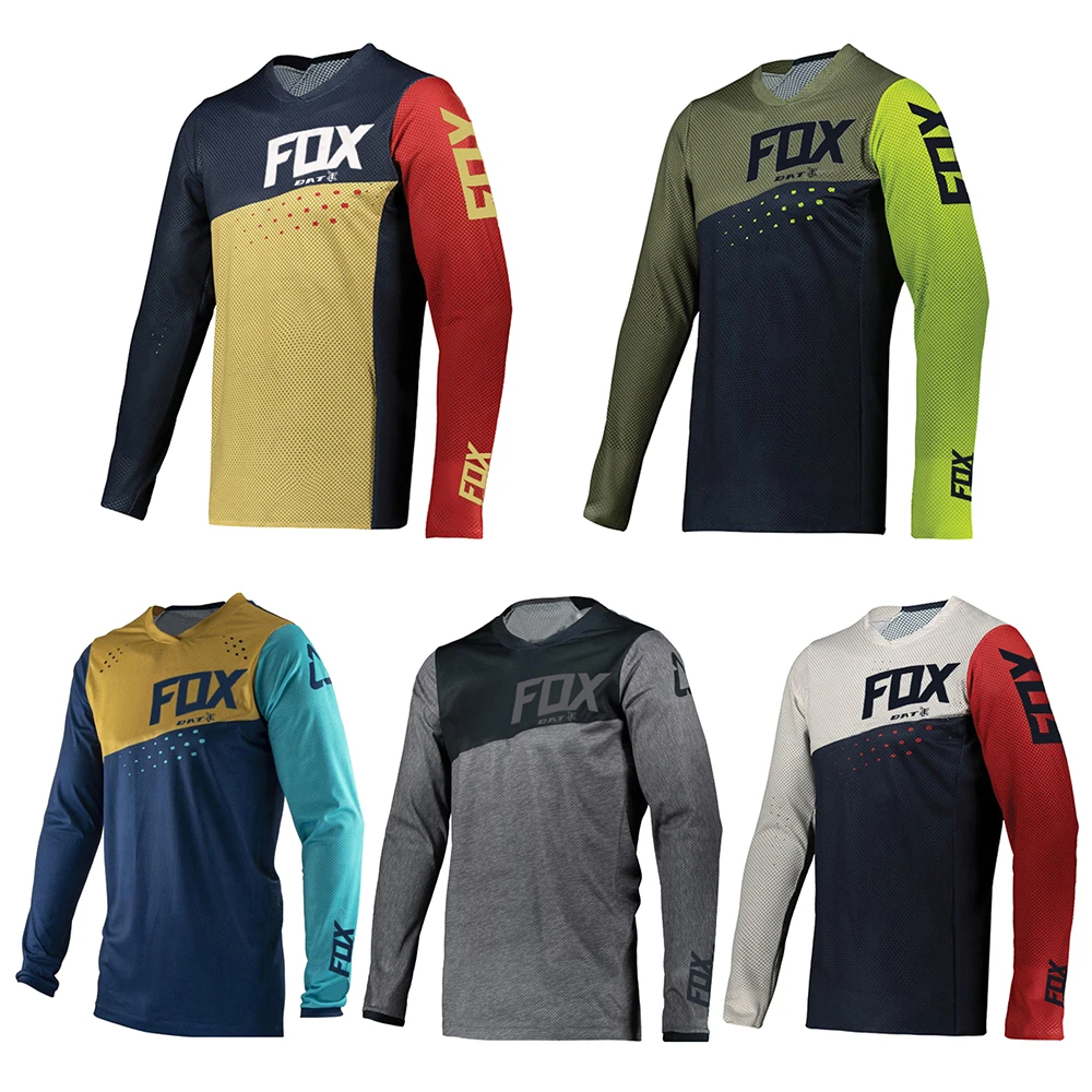 Men's Mtb Downhill Jerseys Bat Fox Motocross Mountain Bike Long Sleeve
