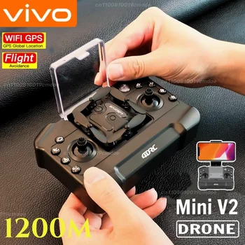 Xiaomi V2 Nuovo Mini Drone Professionale 8k HD Macchina Fotografica WIFI FPV Pressione Dell'aria Altitudine Tenere Pieghevole Quadcopter Rc Drone Giocattoli 2025