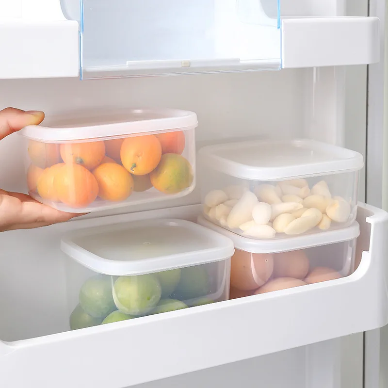 

Portable Storage Box with Lid Kitchen Refrigerator Food Storage Box Sealed Crisper Containers Food Storage Containers