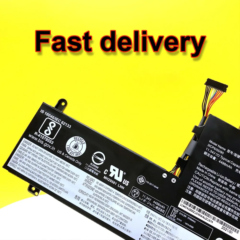 Bateria para Lenovo Legion L17l3pg1 L17m3pg1 L17m3pg1 Y530 Y53015ich Y540 Y7000 Y7000p L17c3pg1 L17m3pg3 11.34v 58.5wh 4630mah - Imagem 3