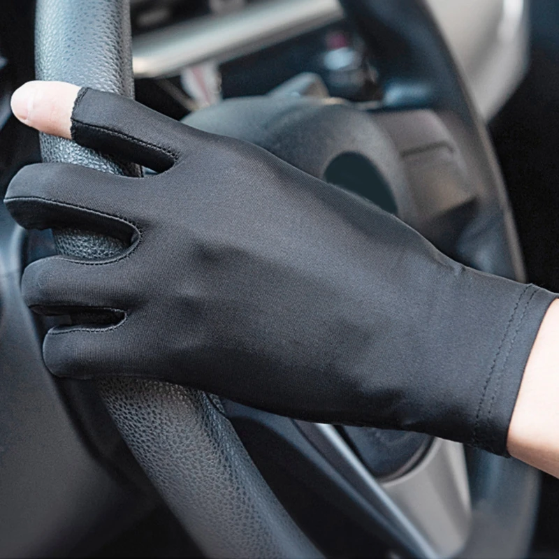 

UV for Protection Fishing Fingerless Gloves Summer Light Breathable Sunscreen Driving Gloves Anti UV For Outdoor Cycling R2LC