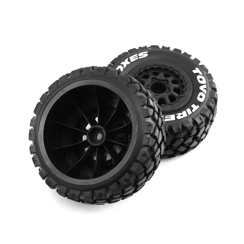 R C Cars Spare Parts RC Car 1/10 110mm Short Course Truck Tire Wheel Tyre 12mm Hex For Traxxas Slash Arrma Senton HuanQi 727 Vkar 10sc HPI HSP