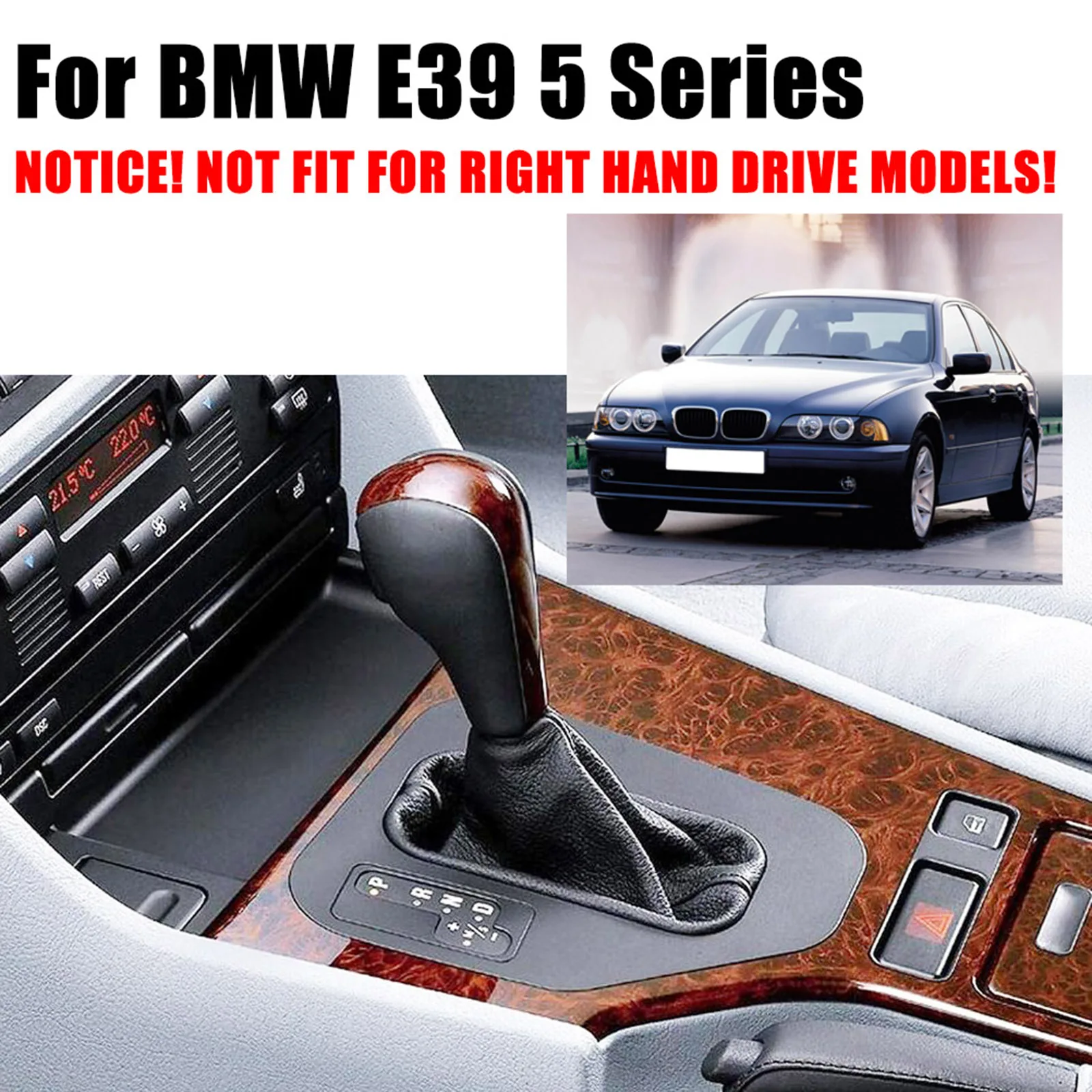 BMW E39 5시리즈 528i 525i 530i 540i M5 1997 1998 1999 2000 2001 2002 2003용 프론트 컵홀더 센터 콘솔 커버 액세서리