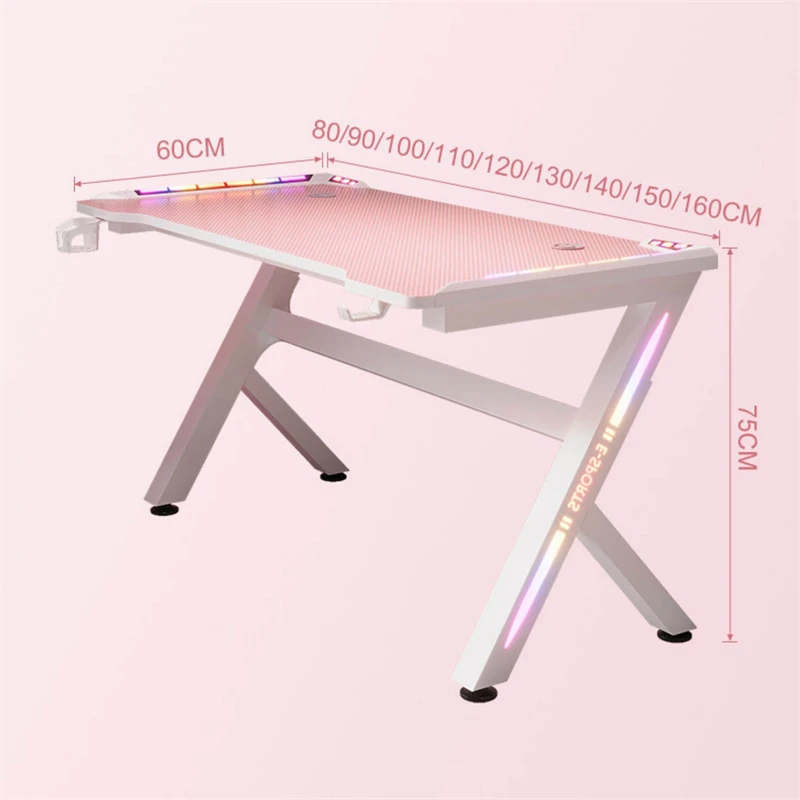 Description Picture 2 of itemGirl Bedroom Small Apartment Computer Desks Home Furniture Internet Cafe Desktop Computer Table Student Dormitory Study Desk Z