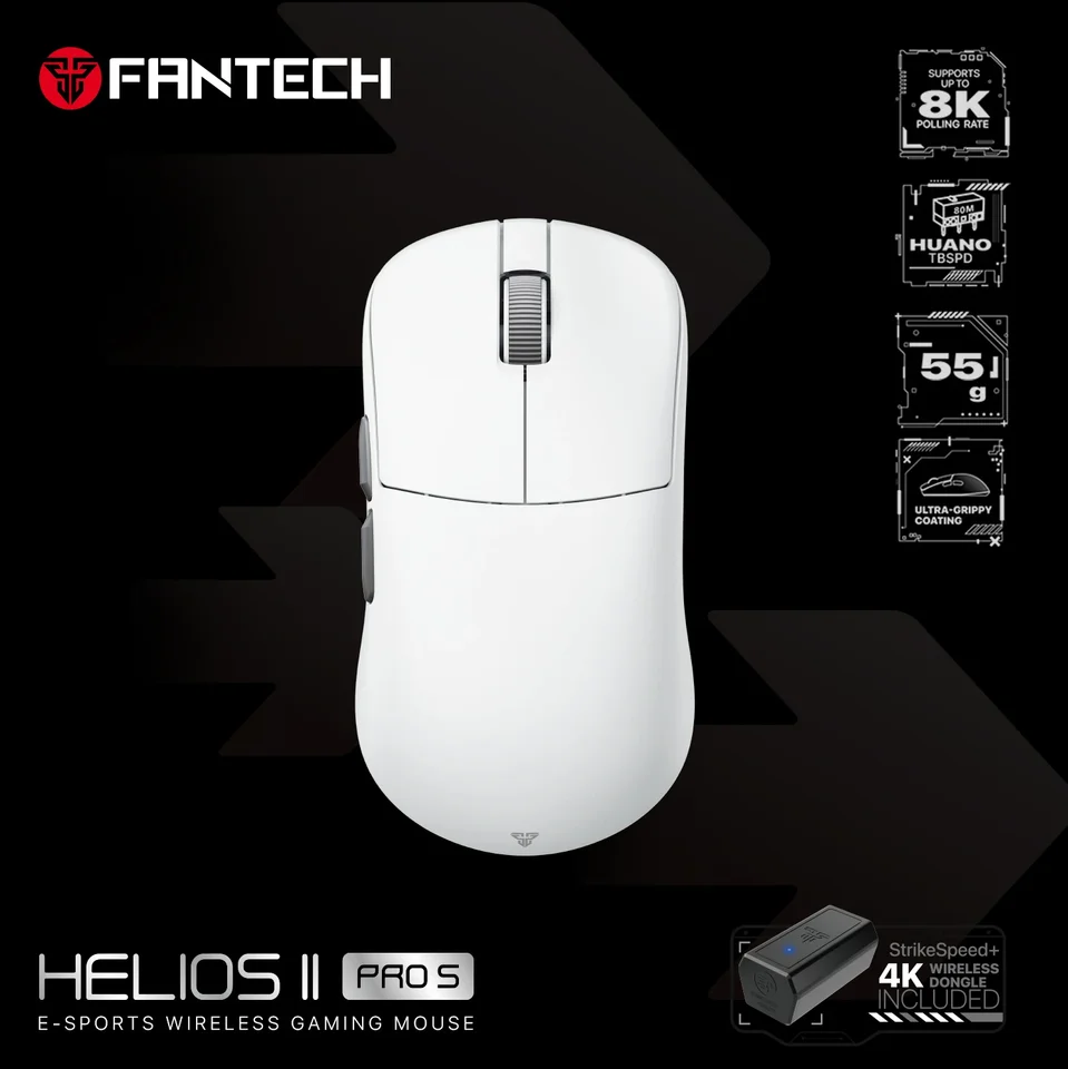 HOT FANTECH HELIOS II PRO S XD3 4K 8K Wireless Gaming Mouse