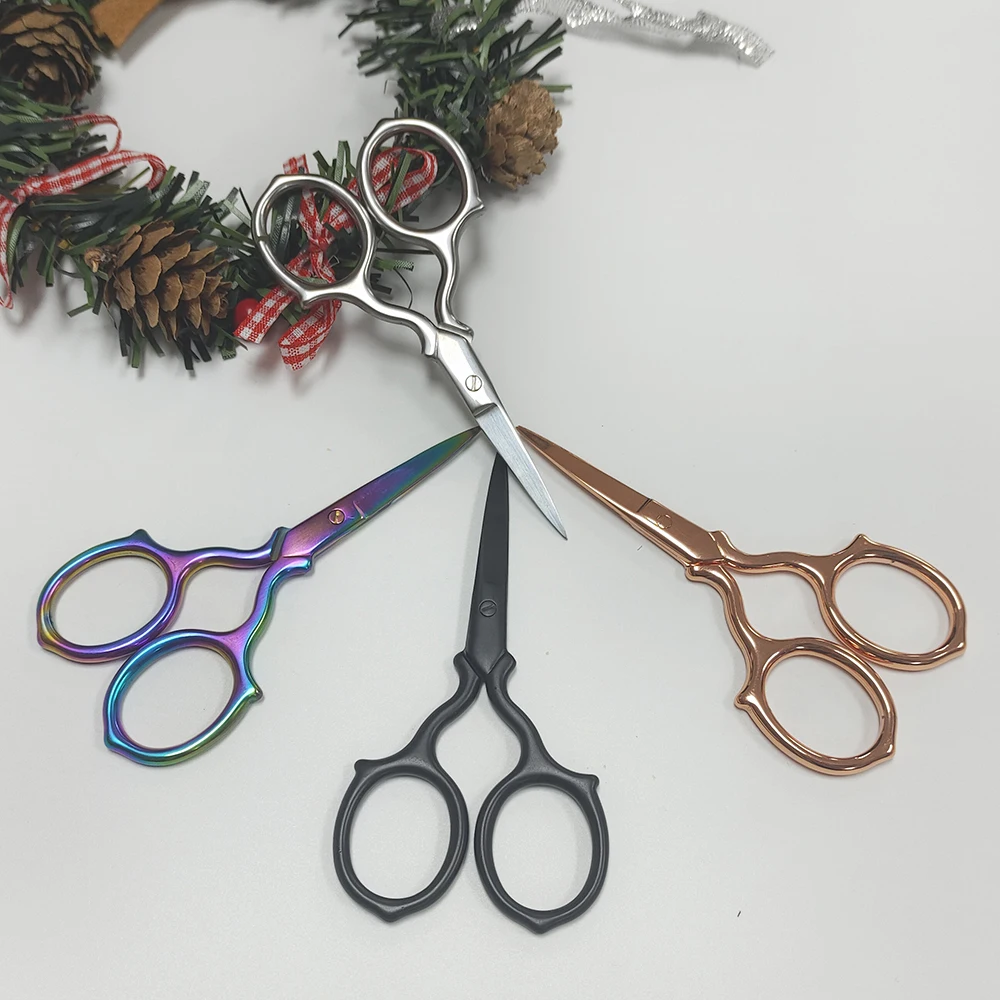 1pc Premium Stainless Steel Grooming Nose Scissors Facial Hair Scissors Eyebrow Trimming Pointed Scissor Straight Tip