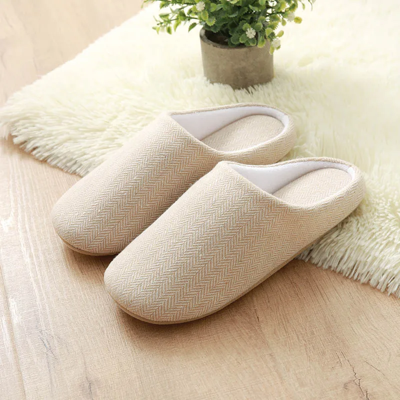 2024 Winter Women Warm Slippers Men Indoor Home Bedroom Flat Slides Couples Casual Plush Non-slip Flip Flops Ladies Soft Sandals 5