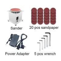 Mini Bench Disc Sander 220V Sanding Roller Electric Edge Sharpener 7 Variable Speed Self-adhesive Benchtop Grinding Machine 2
