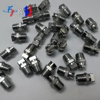 60PCS 3/8 HU 6550 SS Flat Fan Nozzle, stainless steel. For industrial cleaning, professional nozzle. 1