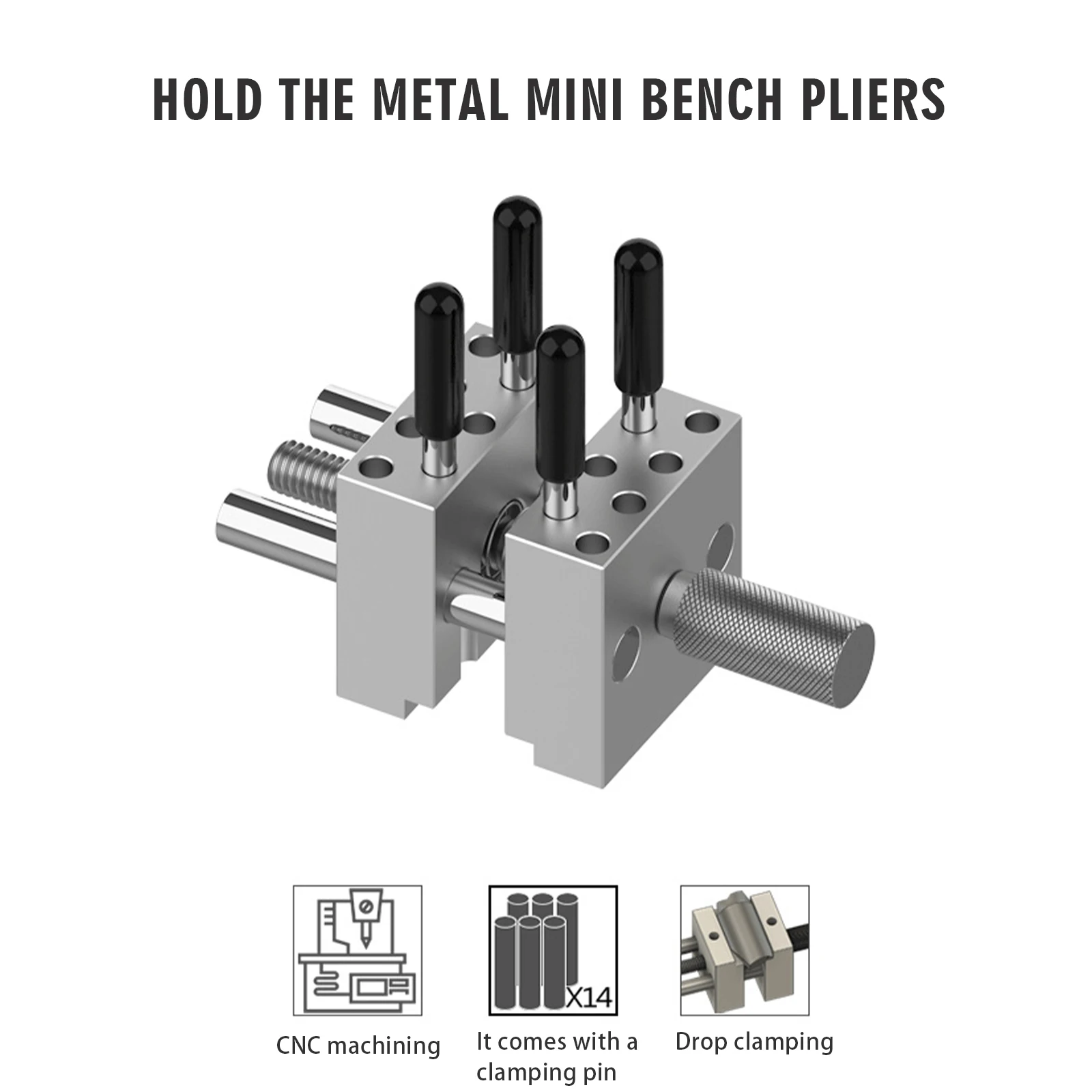 Vise MAZHA T0004 New Mini Portable Handheld Multi-function Fixing Clamp for Military Model Making DIY Hobby Model Tool Mini Vise