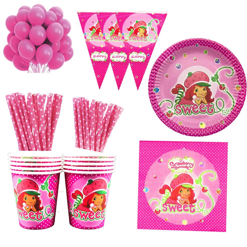 Scatole Per Popcorn A Tema Shortcake Alla Fragola Decorazioni Per Feste Di Compleanno Per Ragazze Alla Fragola Custodia Per Popcorn Usa E Getta A Tema