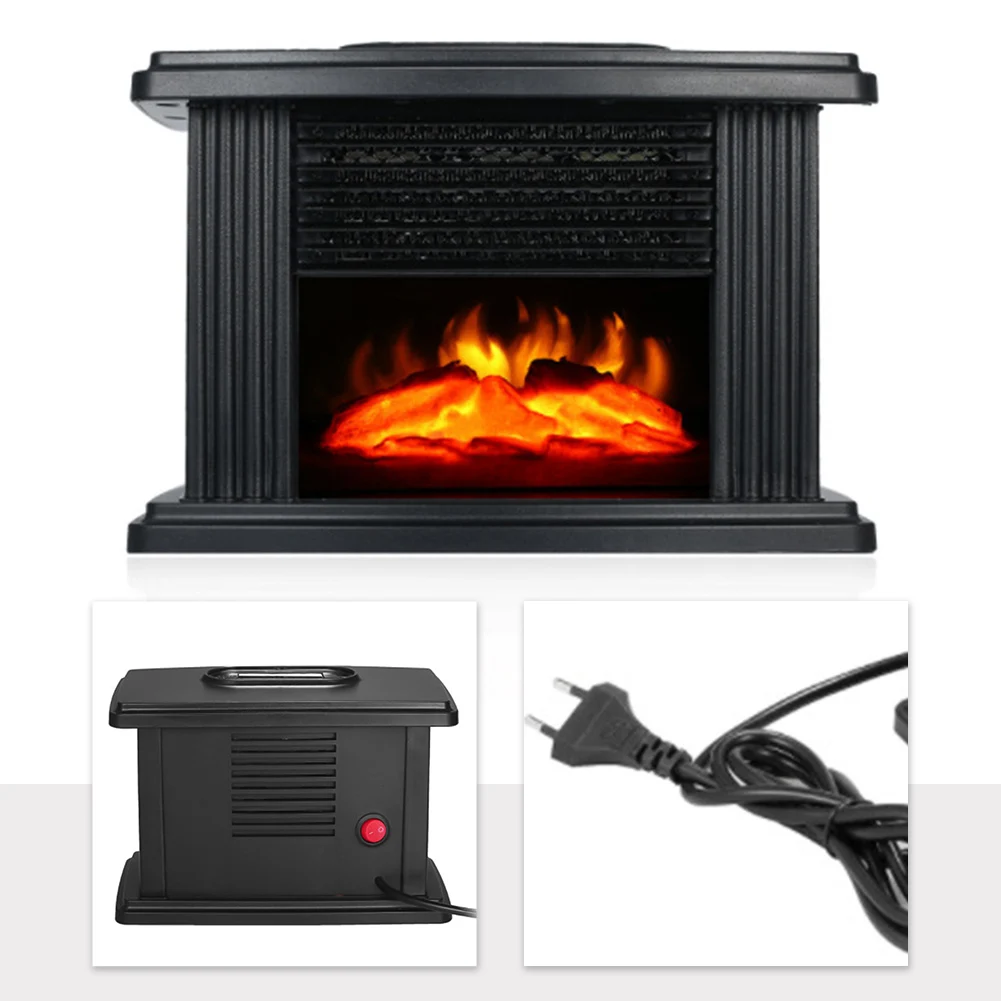 1000W Electric Fireplace Heater With Remote Control Flame Heater Indoor  Space Stove Portable Desktop Hot Fan Winter Heater - AliExpress