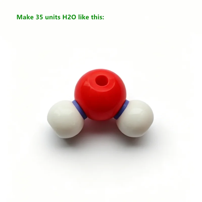 얼음 H2O 결정 구조 모형 화학 결정 구조 모형 키트 교육 및 실험실 사용에 적합
