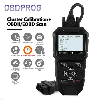 OBDPROG MT401 Cluster Correction Tool OBD2 Scanner Cluster Adjust Diagnose Cluster Reset Diagnostic Tools Cluster Calibration 1