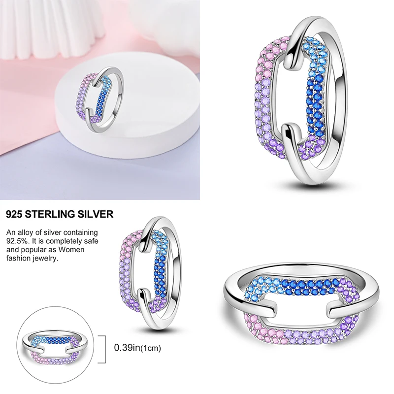 New 100% Real S925 Silver Rings For Women Original Eternal Claw Seal  Ring  Engagement Wedding Anniversary Jewelry Gift Hot 2
