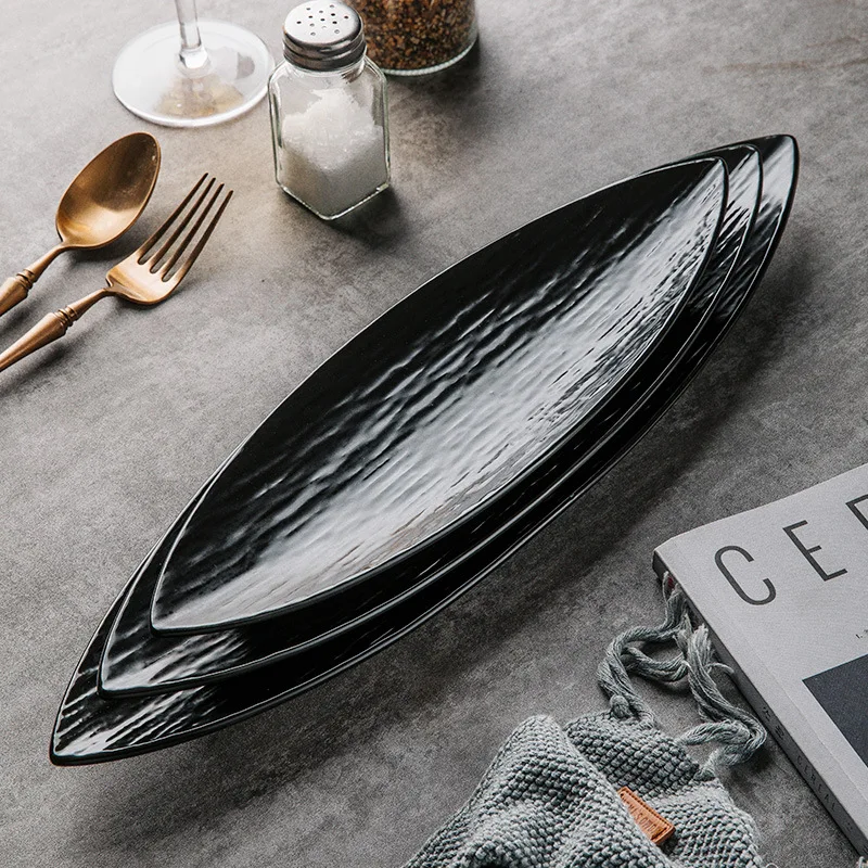 Long Japanese Leaf Plate 3