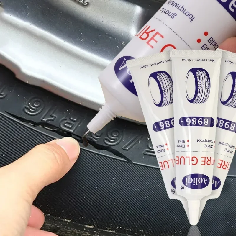 TireRepairGlueLiquidStrongRubberGluesBlackRubberWearresistant