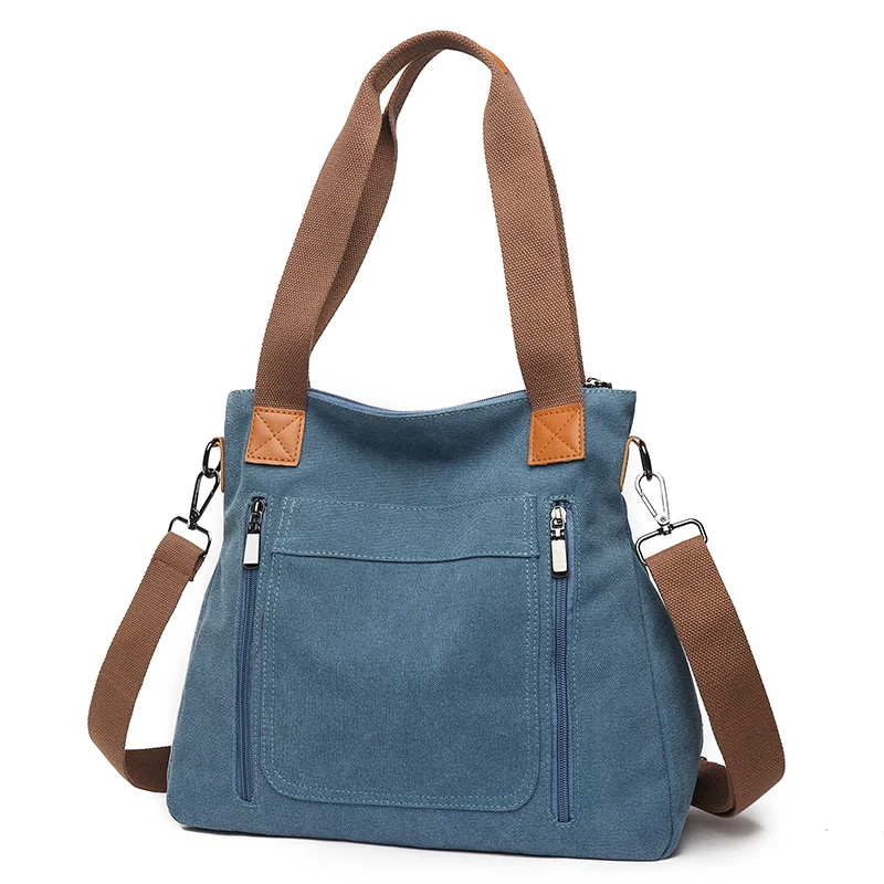 1 men's vintage canvas crossbody bag, casual travel shoulder bag with adjustable shoulder straps, tote bag