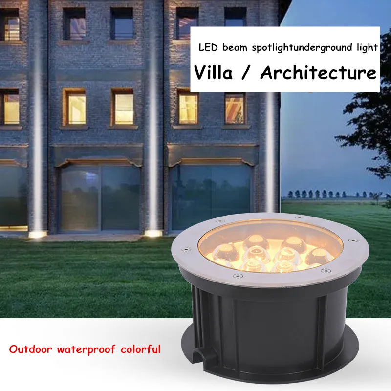 Wall Washer Recessed Buried Lights Outdoor Waterproof Colorful Spotlights Plaza Villa Column Floodlight 36w Wall Mounted Lamp