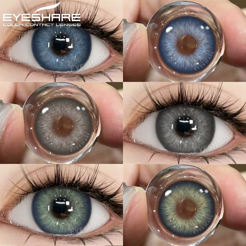 

EYESHARE 1pair Natural Color Contact Lenses for Eyes Gray Pupils Lens Blue Lenses Beautiful Pupil Yearly Makeup Green Eye Lenses