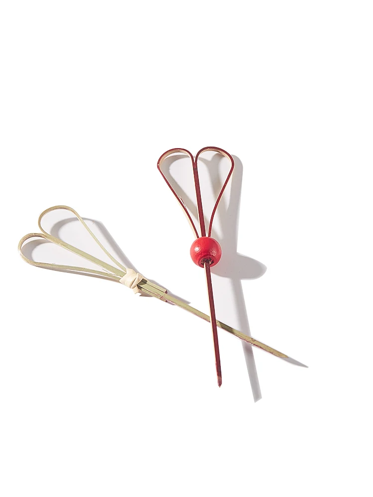 Disposable Bamboo Fruit Picks 100PCS