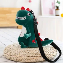 

Cute Bag Girls New Japanese and Korean Cartoon Girl Small Shoulder Bag Dinosaur Plush Toy Backpack Messenger Bag
