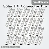 10/50/100/500 คู่พลังงานแสงอาทิตย์ PV Connector Pins, ชายหญิง PV ตัวเชื่อมต่อสายเคเบิลพร้อมวงเล็บยึดสําหรับระบบพลังงานแสงอาทิตย์ 1